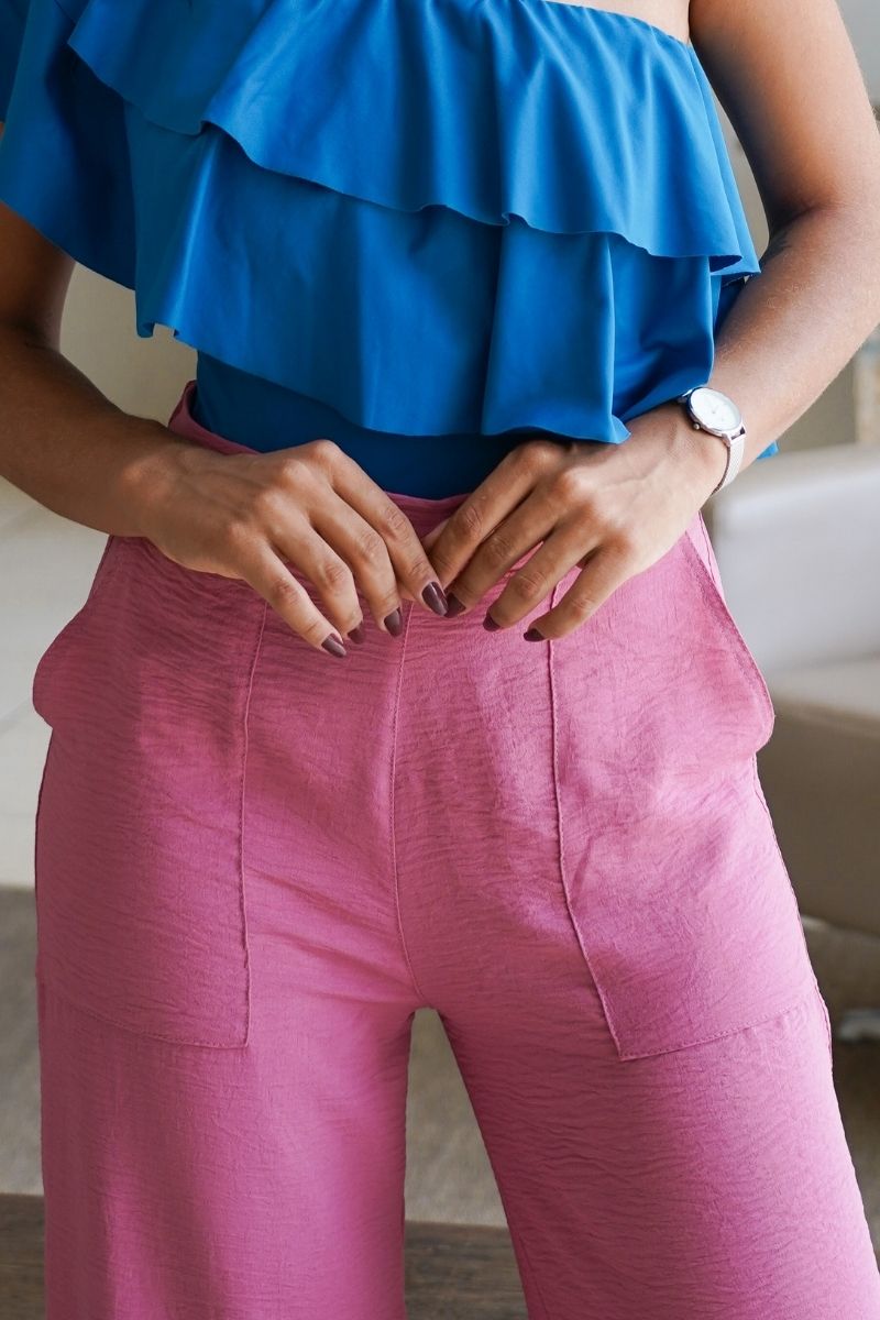 Calça Alfaiataria Duna Rosa Seco