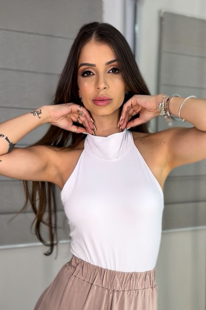 Body Gola Alta Branco