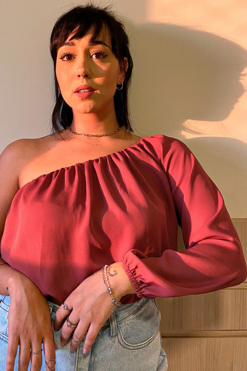 Blusa Nula Manga Amora