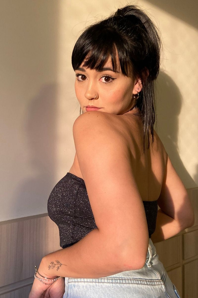 Top Reto Shine Preto