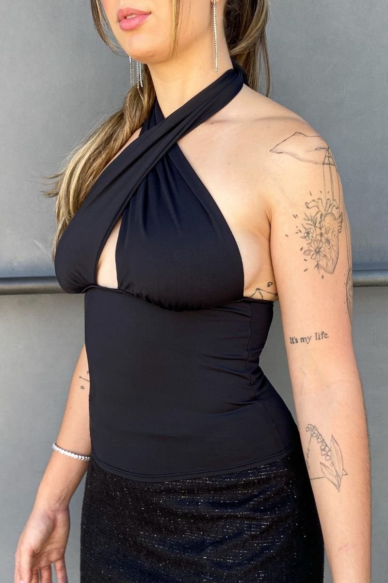 Blusa Frente Única Preta