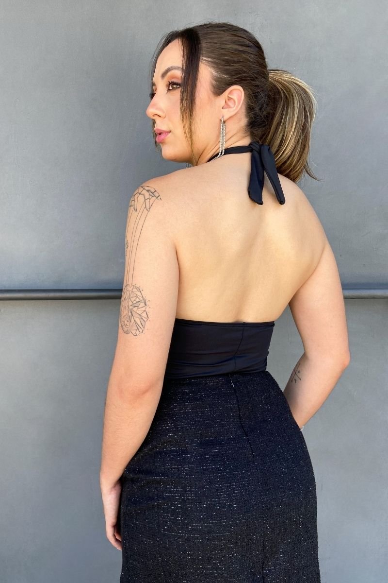 Blusa Frente Única Preta