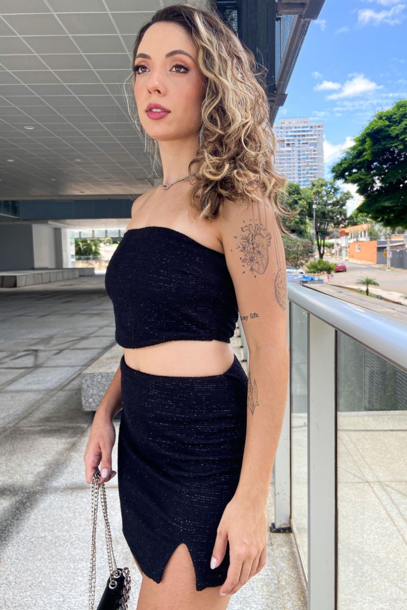 Top Clássico Preto