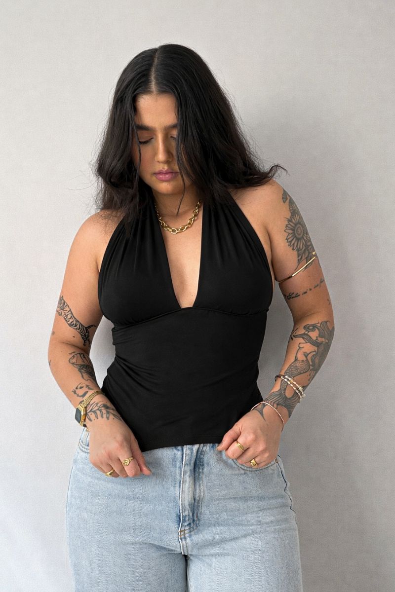 Blusa Frente Única Preta