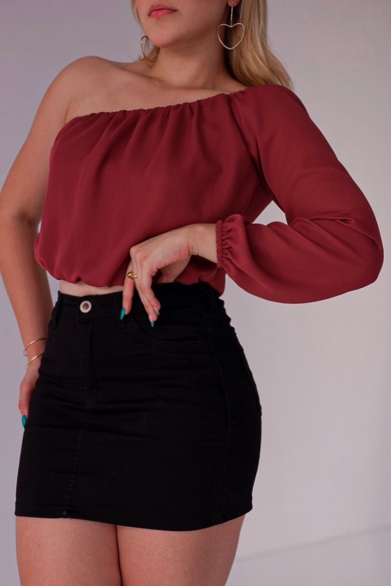 Blusa Nula Manga Amora