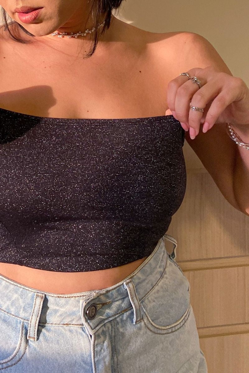 Top Reto Shine Preto