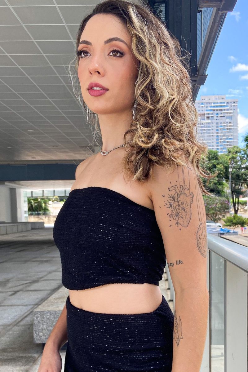 Top Clássico Preto