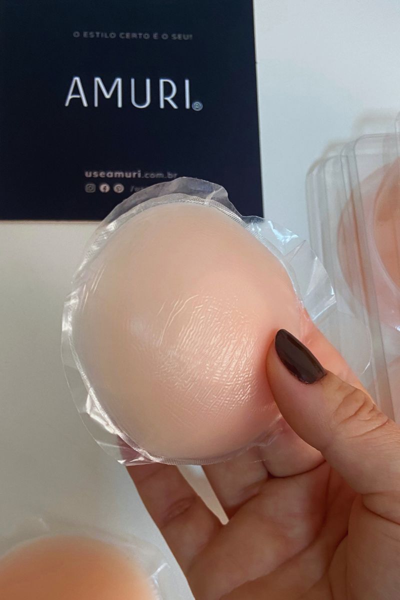 Mini Bojo Adesivo de Silicone Reutilizável Protetor de Mamilo