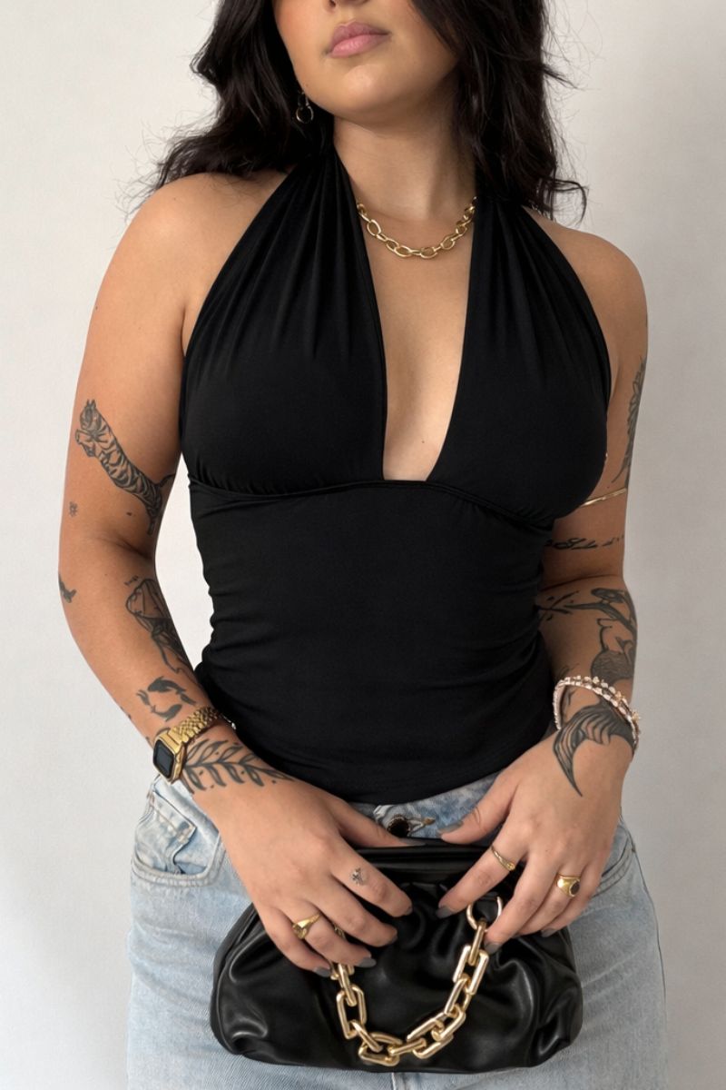 Blusa Frente Única Preta