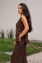 Conjunto Duna Marrom Chocolate