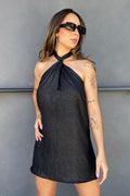 Vestido Athena Shine 4 em 1 Preto Curto