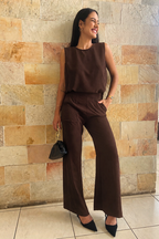 Conjunto Duna Marrom Chocolate