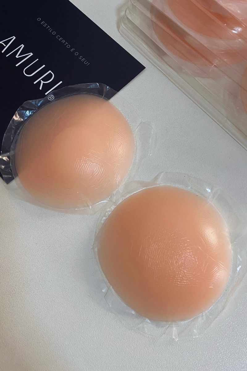 Mini Bojo Adesivo de Silicone Reutilizável Protetor de Mamilo
