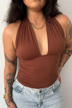 Blusa Frente Única Chocolate