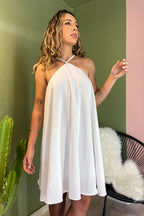 Vestido Hera Frente Única Off-white