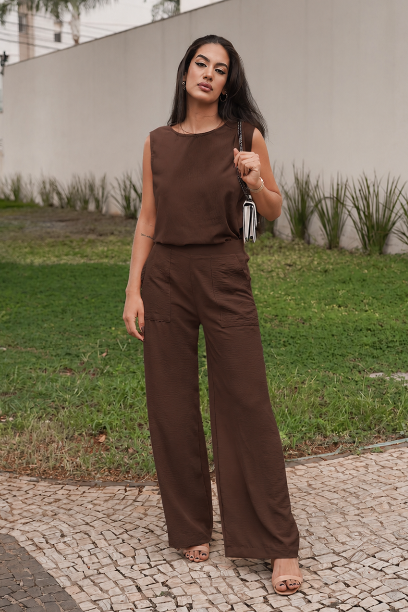 Conjunto Duna Marrom Chocolate