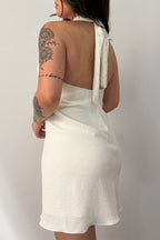 Vestido Athena Shine 4 em 1 Off-white Curto