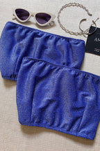 Top Reto Lurex Azul