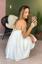 Vestido Hera Frente Única Off-white